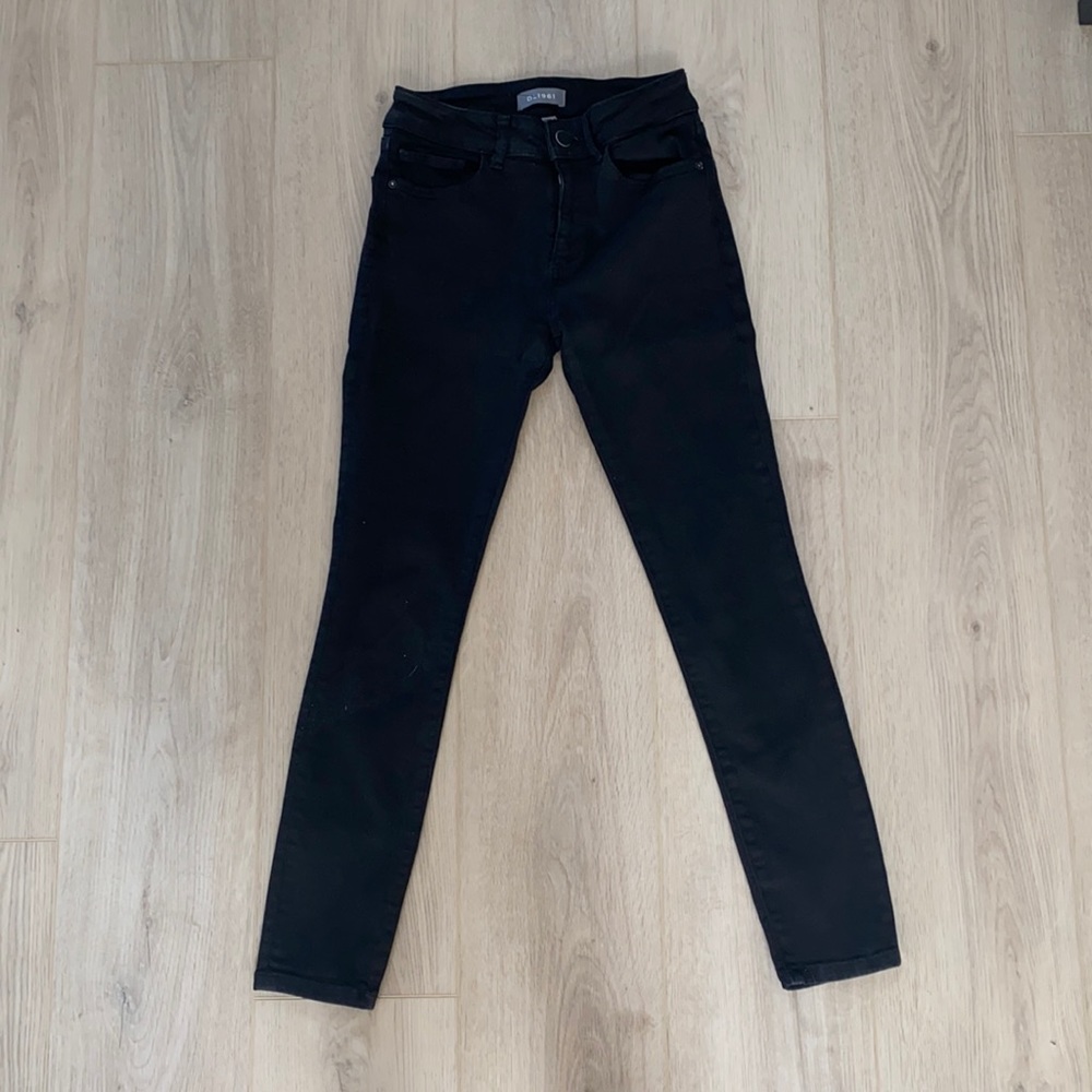 DL 1961 Florence Cropped Mid Rise Instasculpt Skinny Hail